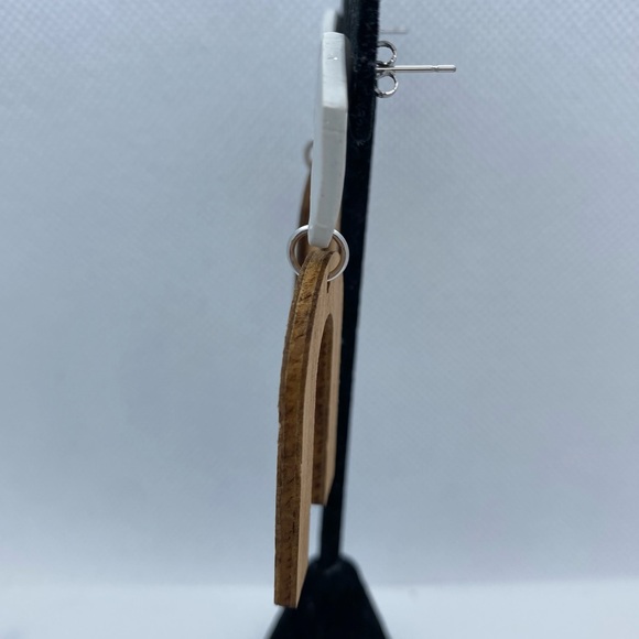 🆕Handmade Clay & Wood Earrings - Picture 4 of 6